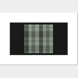 Dark Academia Aesthetic Evander 2 Hand Drawn Textured Plaid Pattern Posters and Art